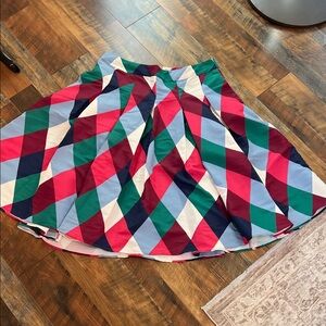 Torrid Belle Isle Pleated Midi Skirt in the color Holly Diamonds Multi NWT